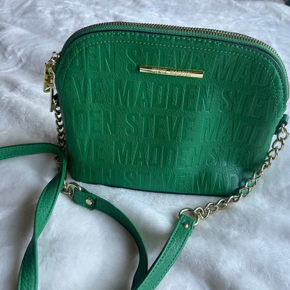 Steve Madden Embossed Green Crossbody Bag
